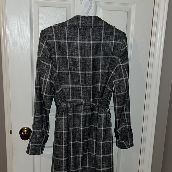 Plaid Trench Coat - Picture 4 of 4